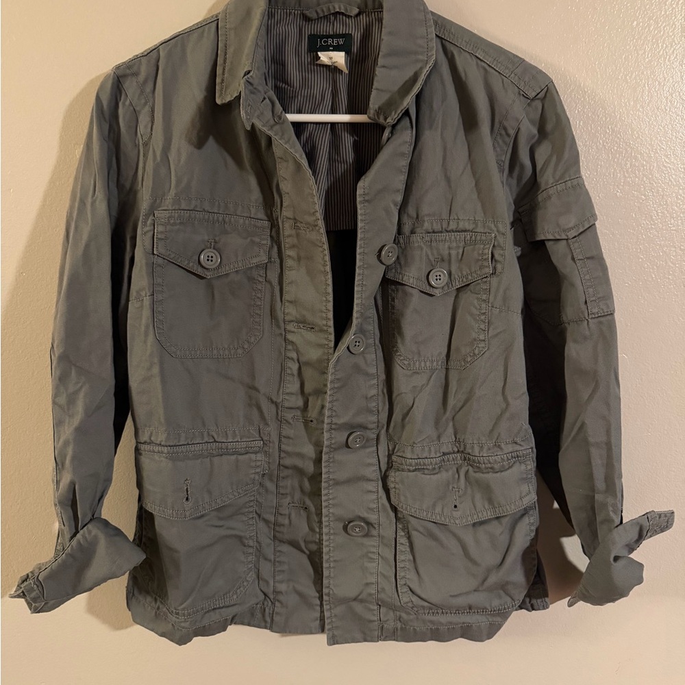 J.‎ Crew woman’s gray Military Jacket